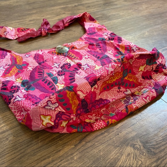 Beautiful Bohemian Butterfly Boho Art Bag Tote - Picture 4 of 5